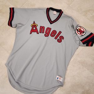 VTG Rawlings Anaheim Angels MLB Baseball Jersey Mens Size 48 USA Made Sewn